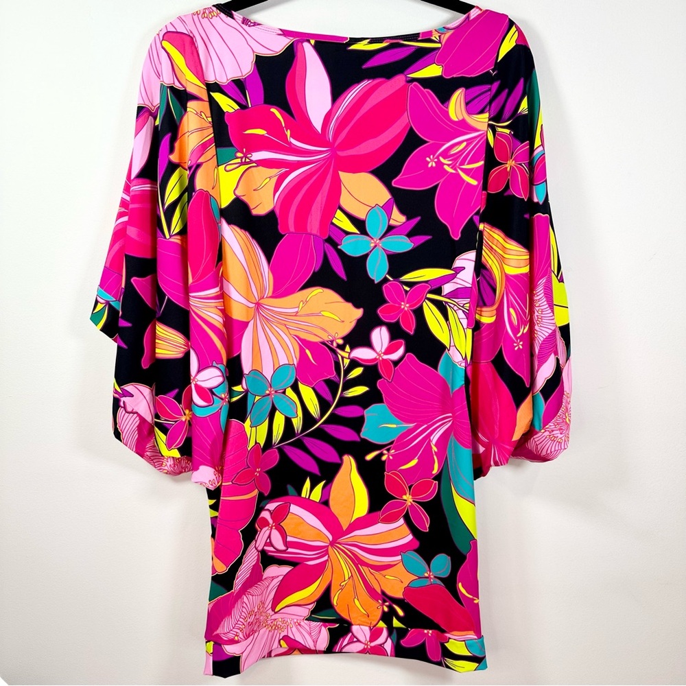Trina Turk Solar Floral Swim Tunic Cover-Up Dress - Picture 4 of 11